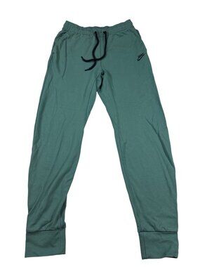 Nike Tech Mens Teal Jogger Sweatpants Small drawstring stretch (Y565)